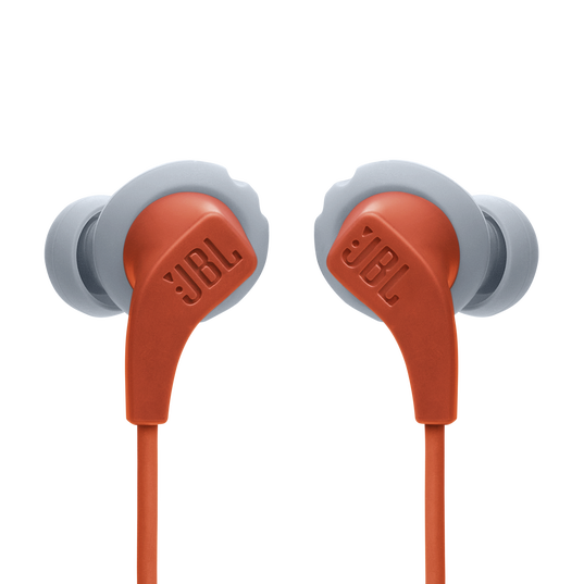JBL Endurance Run 2 Wireless - Coral Orange - Waterproof Wireless In-Ear Sport Headphones - Front